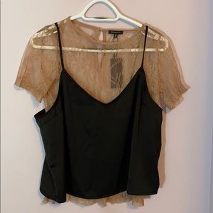 Dynamite Lace Undershirt Blouse size Large